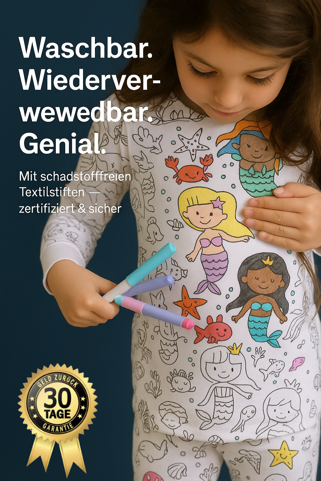 Opulenza™ - DIY-Pyjama-Malset für Kinder