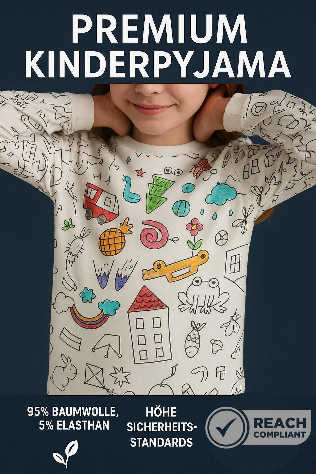 Opulenza™ - DIY-Pyjama-Malset für Kinder