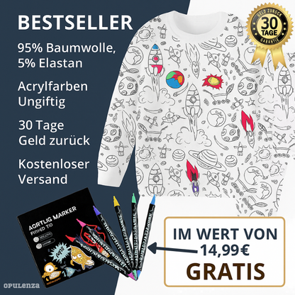 Opulenza™ - DIY-Pyjama-Malset für Kinder