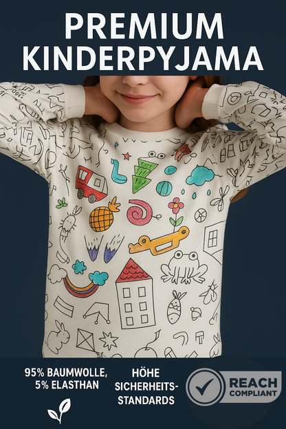 Opulenza™ - DIY-Pyjama-Malset für Kinder
