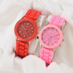2Pcs Luxury Women's Watch Set Fashion Luxury Elegant Alloy